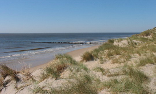 Recreatie nieuws: Toerist bezoekt net zo lief strand mét mosselzaadinvanginstallatie